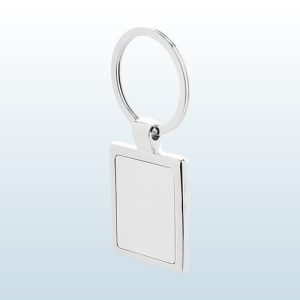 Pravokotni kovinski obesek v darilni embalaži U0655